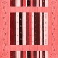 thumbnail image 1 of Ahgly Company Indoor Square Abstract Red Contemporary Area Rugs, 6' Square, 1 of 4