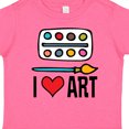 thumbnail image 4 of Inktastic Painting I Love Art Boys or Girls Toddler T-Shirt, 4 of 5