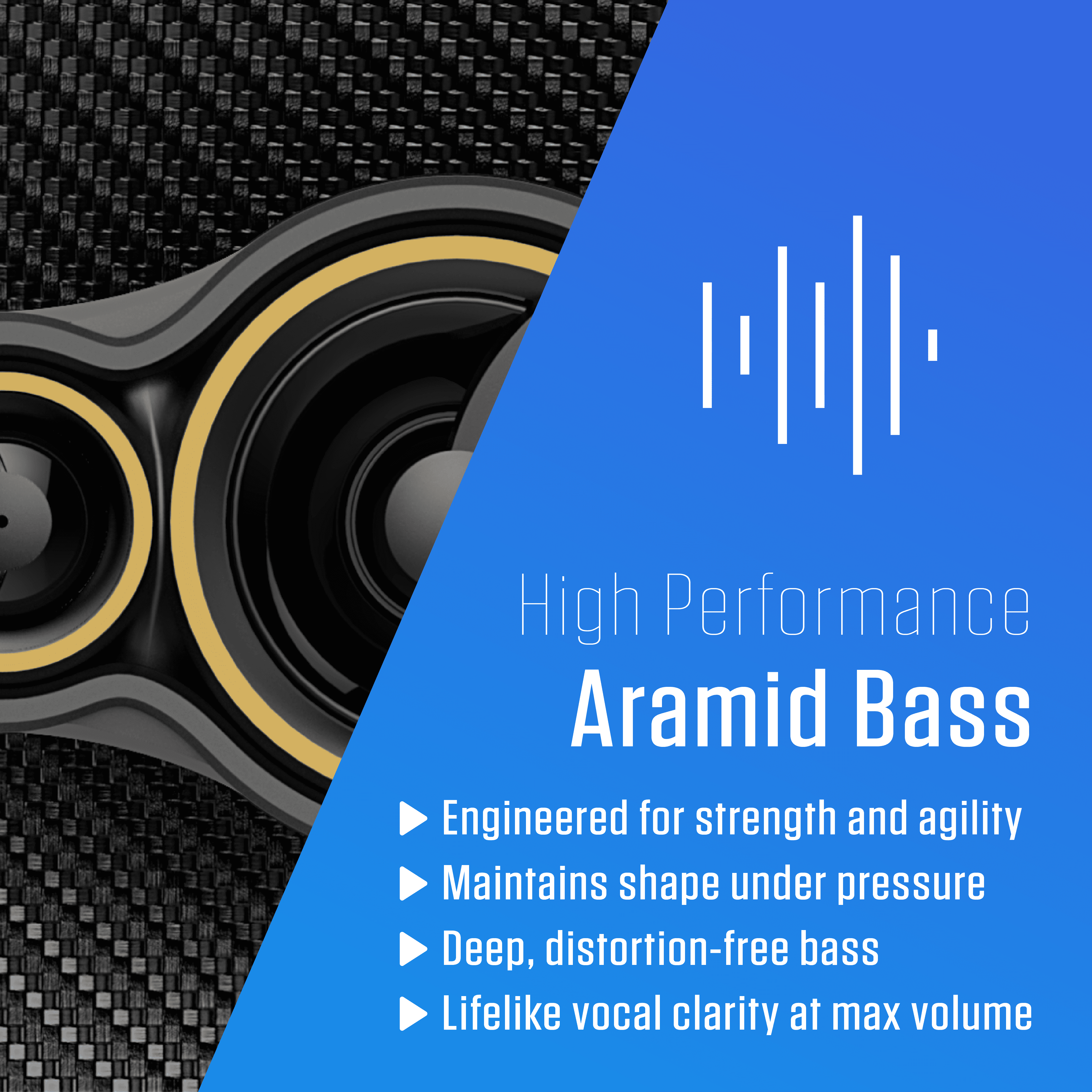 Jensen 6.5 3Way Aramid Fiber Coaxial Car Speakers Pair, 7