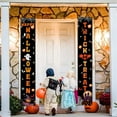 thumbnail image 7 of LHWEN Halloween Porch Banners Trick or Signs Outdoor Indoor Decorations Front Door Yard Garland Party Supplies Polyester Witch Pumpkin Decor Festive Entrance Hanging Display, 7 of 7