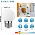 thumbnail image 2 of E27 LED Bulb, 3W G45, 155LM, 3W Equivalent to 15W, G45 Globe Bulbs Lamp for Holiday Party Decoration, Non-dimmable, Pack of 10 [Energy Class G], 2 of 4