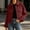 Wine, variant on Bazzctt Womens Corduroy Bomber Jacket- Button Up Casual Turndown Collar Lightweight Shacket Fashion Jacket Outwear Blue