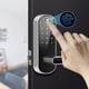 thumbnail image 3 of Cerradura de Puerta Inteligente con Huella Dactilar, Wifi, Tuya, Control Remoto por Aplicación, Sin Llave, Wifi, Pantalla Táctil Digital, NFC, IP67, Color Dorado., 3 of 5