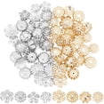 thumbnail image 4 of 80Pcs Flower Bead Caps Hollow Bead End Caps Metal Multi-Petal Flower Caps, 4 of 9