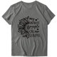 thumbnail image 5 of Moda Mujer Causal Daisy Cuello redondo Blusa estampada Camiseta de manga corta Tops de verano Pompotops  hkajfhjk461293, 5 of 6