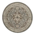 thumbnail image 2 of Superior Glendale Oriental Medallion Indoor Area Rug, 5' Round, Gray, 2 of 8