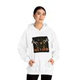 thumbnail image 6 of Let's Chill Hoodie - Astronauts in Space Unisex Hooded Sweatshirt, 6 of 7