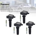 thumbnail image 3 of 4 bobinas de encendido + bujías UF670 para Ford Fusion Focus Taurus 2.0L 2013-2017, 3 of 11