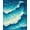 Blue, Pattern 2, variant on ODIKA 4'x6' Machine Washable Non-Slip Area Rug, Vintage Nautical Inspired Swirl with Ornate Detailing High Traffic Rug, Blue, 214978