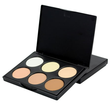 Funcee 6 Colors Highlighter Face Cream Contour Kit Concealer Palette Bronzer Makeup (Best Cream Bronzer For Contouring)