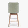 thumbnail image 3 of WestinTrends Genevieve 26" Upholstered Swivel Counter Height Bar Stool , Antique Oak/Desert Sage, 3 of 12
