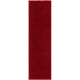 thumbnail image 7 of Well Woven Solid Shag Red Modern Geometric Plain Plush 8 Round (7'10" Round) Area Rug, 7 of 7