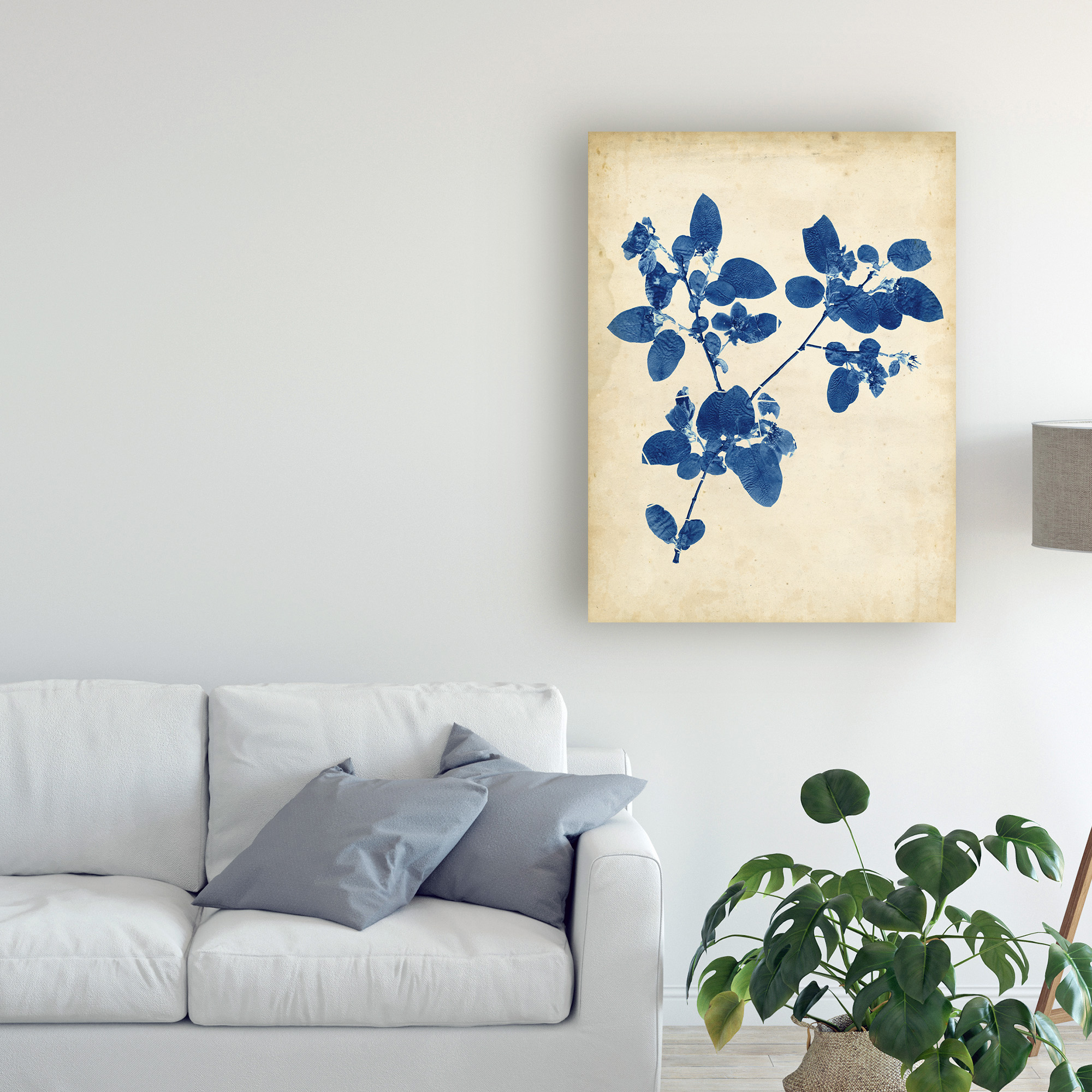 Trademark Fine Art 'Indigo Leaf Study V' Canvas Art by Vision Studio