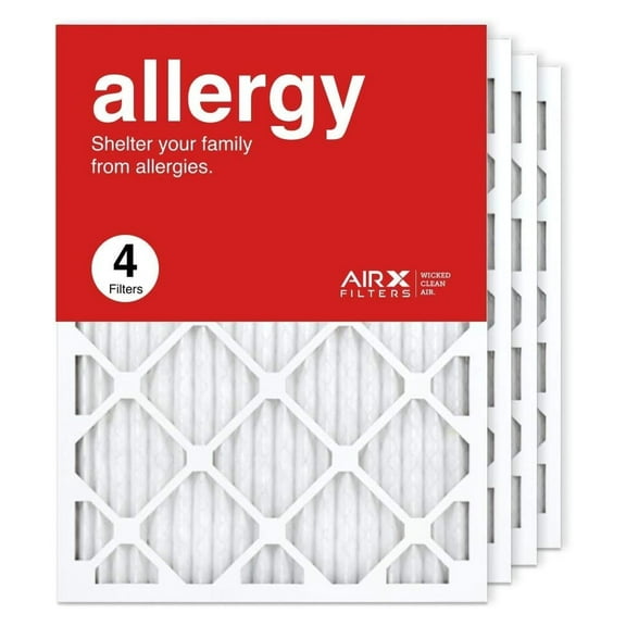 18x24x1 Air Filter MERV 11 Pleated HVAC Furnace Air Filter, Allergy 4-Pack Made in the USA