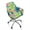 Lemon Monstera Palm Leaf, variant on Whosucclay Abstract Plant Line Print Swivel Armchair Accent Dining Chair Cover for Office, Anti Wrinkle Curved Back Chair Slipcover Removable Swivel Armchair Cover Protector for Home Office