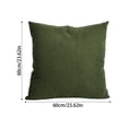 thumbnail image 4 of Corduroy Decorative Throw Pillow Covers, 20x20 Inch Soft Pillow Covers Moder Home Decor Living Room Couch Bed Saffron, 4 of 5