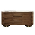 thumbnail image 2 of ACME Willene Contemporary Wood Server with Ceramic Top in Walnut/White, 2 of 8