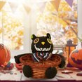 thumbnail image 5 of Tazón De Exhibición De Dulces Fantasma 1 cesta de exhibición de caramelos fantasma, bonito cuenco de mimbre Natural de Halloween (gato negro), 5 of 5