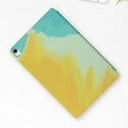 thumbnail image 2 of ELEHOLD for iPad 10th Generation 10.9 inch 2022 Colorful Case, Slim Lightweight Smart Auto Sleep/Wake Stand Stripe Non-Slip Shockproof Watercolor Painting Style Case, Autumn Yellow, 2 of 10