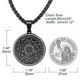 thumbnail image 2 of Colgante de ángel Colgante de 7 ángeles Colgante de Salomón Sello Cuadrangular Collar de sigilo de ángel para hombre Sev para hombre, 2 of 5