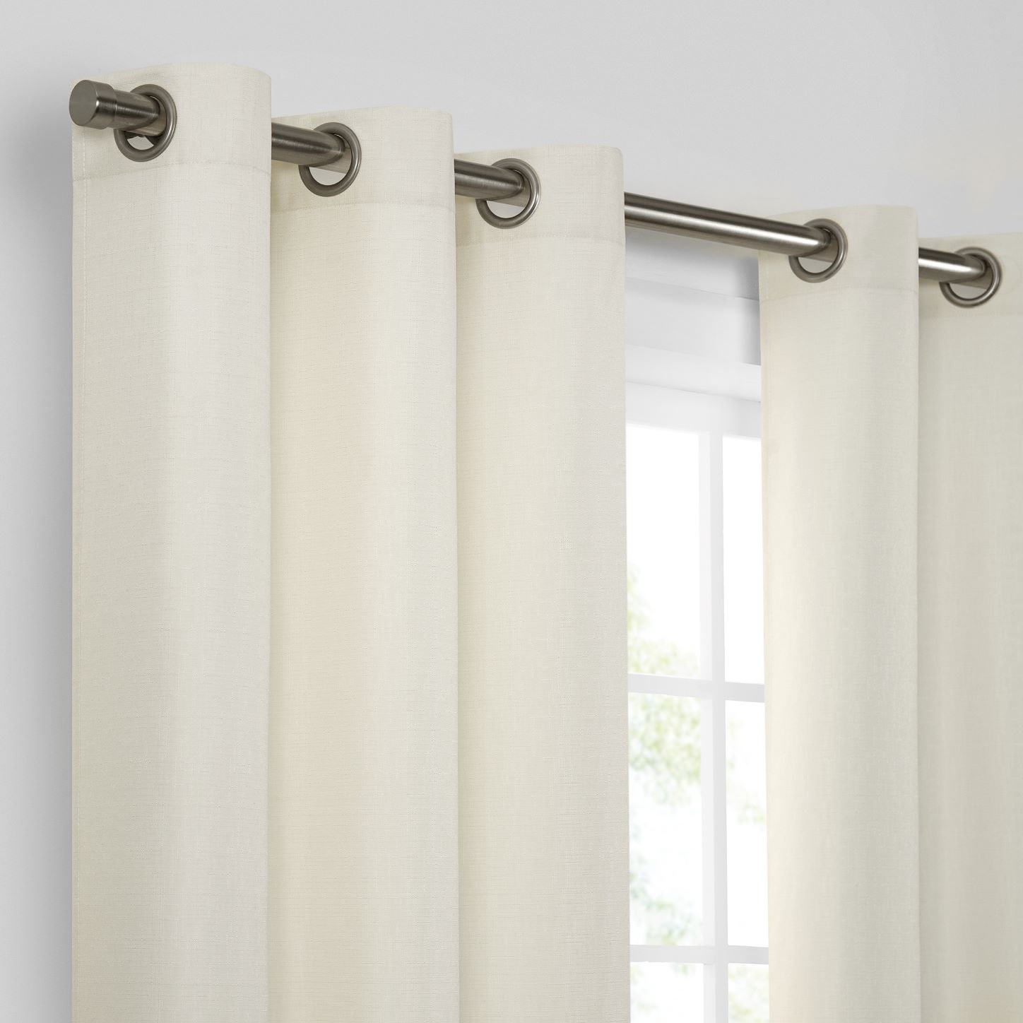 Eclipse Kendall Grommet Blackout Curtains, 54 In Long x 42 In Wide, Ivory
