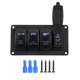 thumbnail image 3 of 12/24V interruptor de luz doble 3 interruptor + luces traseras/barra de luz LED/luces fuera de carretera 3.4a cargador de coche, 3 of 8