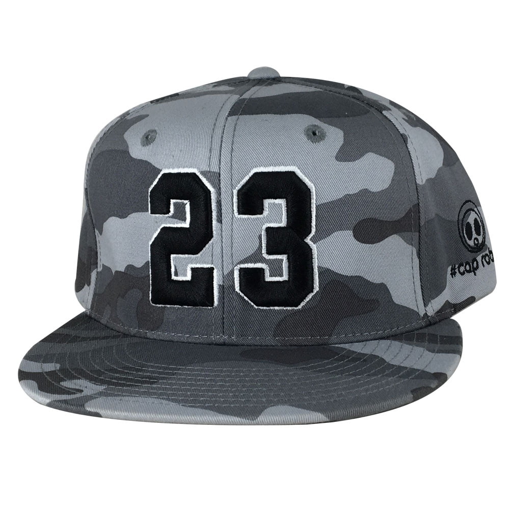 Player Jersey Number #23 Snapback Hat Cap Air Jordan / Lebron - Grey Camo Black - Walmart.com 