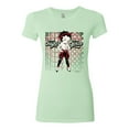 thumbnail image 2 of Wild Bobby, Betty Boop Sugar and Spice Wink Betty Boop Womens Slim Fit Junior Tee, Mint, X-Large, 2 of 5