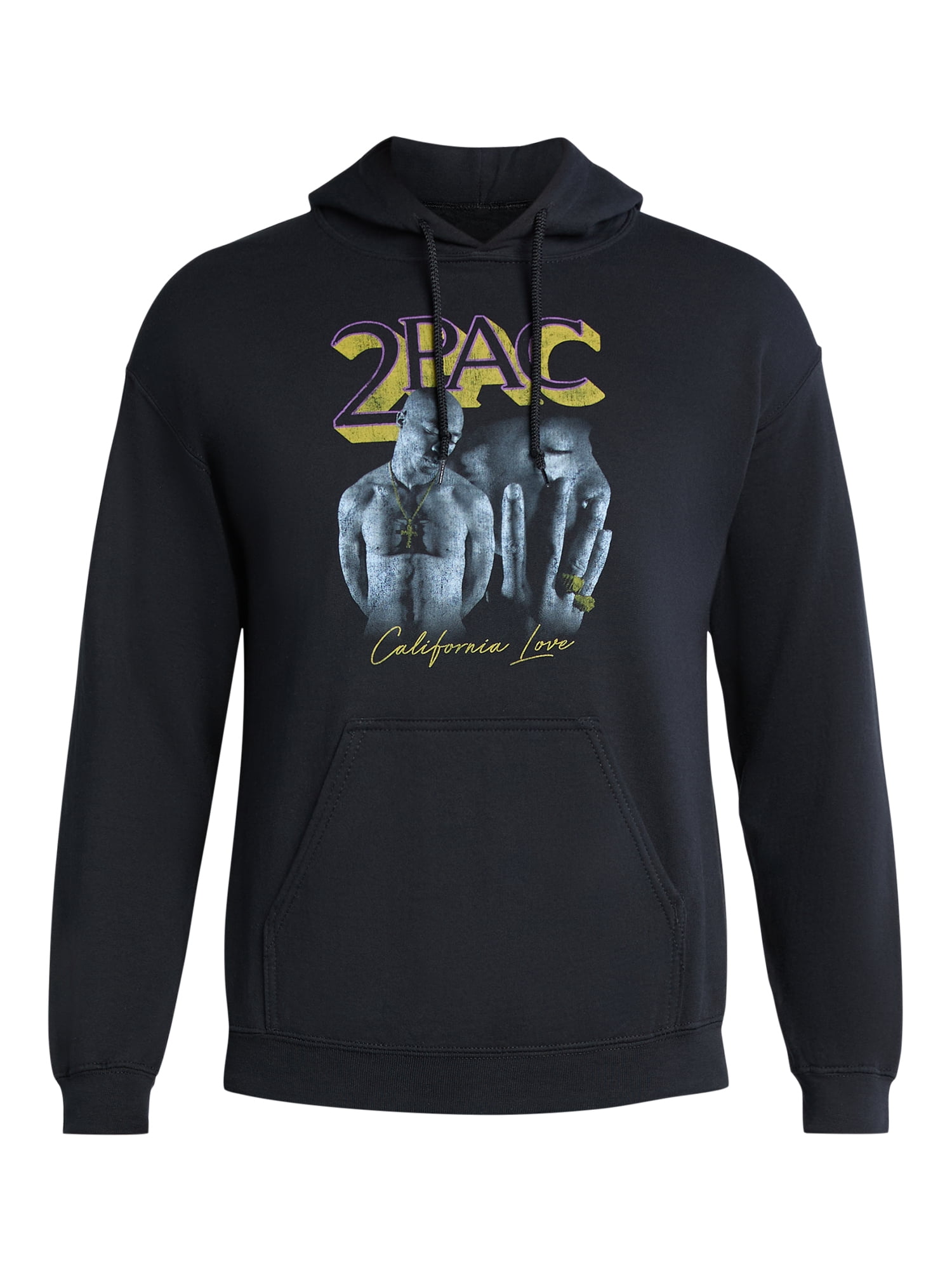Tupac Shakur Men's California Love Graphic Hoodie, Cotton Blend
