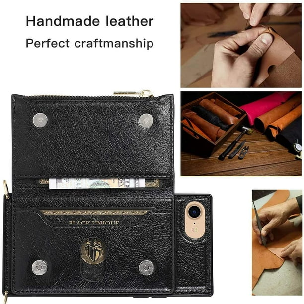 Leather card on sale holder case
