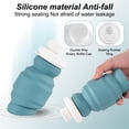 thumbnail image 4 of 1 bouteilles d'eau pliables, bouteille de café portable pliable en silicone vert réutilisable, 10,8 oz, sans BPA, étanche, légère, pour les enfants, l'école, le travail, la voiture, les voyages, la ra, 4 of 5