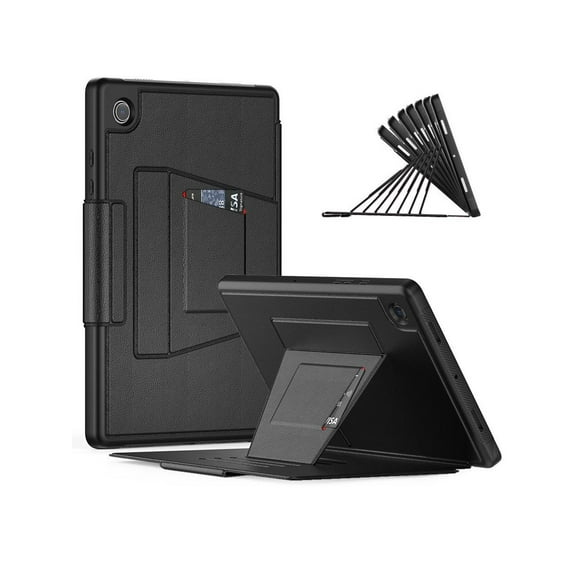 Magnetic Stand Case for Samsung Galaxy Tab A8 10.5 inch 2022 SM-X200/X205/X207 - Multiple Angles Shockproof Soft TPU Protective Cover with Card Slot, Auto Sleep/Wake