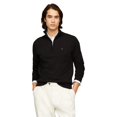 thumbnail image 1 of Jersey Tommy Hilfiger Essential de algodón con cierre lateral negro, 1 of 5