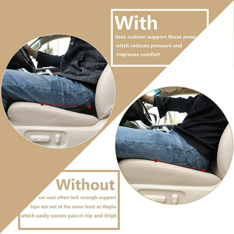 Big Ant Car Seat Cushion, Comfort Memory Foam Driver Seat Cushion Improve  Driving View, Sciatica and Lower Back Pain Relief, Thick Seat Cushions for