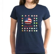 CafePress Womens Go USA, World Cup Soccer T-Shirt