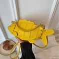 thumbnail image 2 of Hfppkn 3D Fish Shaped PU Leather Crossbody Bag Novelty Mini Shoulder Handbag for Party Daily Use 32x7x13cm Yellow, 2 of 7