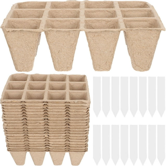 IFANLANDOR 40 Labels Pulp Cup Assorted Color for Indoor Planting and Gardening