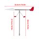 thumbnail image 2 of Riwesomey Indicador de dirección del viento de acero inoxidable, portátil, extraíble, ajustable, sensible, Reflector luminoso, paleta, Kayak, yate, Bombillas para automóviles, 2 of 6