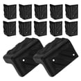 thumbnail image 2 of MOVTOTOP Durable Black Plastic Speaker Cabinet Corner Protectors for Safe Edge Protection 12pcs, 2 of 8