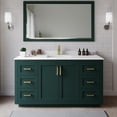 thumbnail image 2 of Wyndham Collection Miranda 66" Wood Single Bathroom Vanity in Green/Brushed Gold, 2 of 6