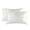 White, variant on Silk Pillow case, Satin Pillow Cases 2-Pack, Cooling Silky Pillow Covers for Hair and Skin, Black Queen-Size Pillow Case, 20x30 Inches