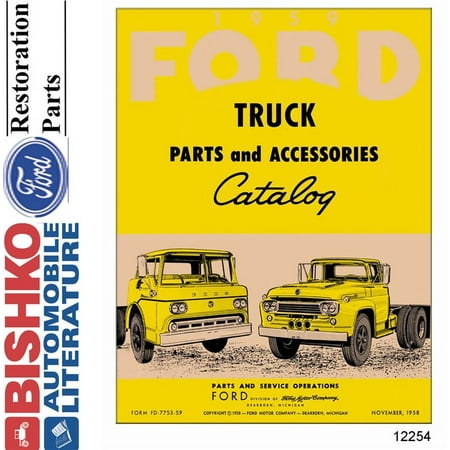 Truck Oem Parts Cd - Bishko OEM Digital Repair Maintenance Parts Book CD for Ford Truck All Models 1959