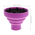 thumbnail image 4 of EeaseMX Difusor de silicona para secador de pelo, retráctil y plegable, respetuoso con el medio ambiente, para peluquerías domésticas (morado), 4 of 8