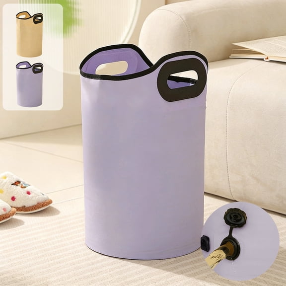 FastXmas Portable Collapsible Foot Bath Basin with Drainage Hole, Foot Washing Tub with Handles for Travel and Camping Foot Spa Water Bucket for Home Indoor Outdoor Use(11*10 Inch)