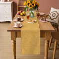 thumbnail image 3 of Ginger Yellow Table Runner 70 Inches Long,Dining Table Runners Dresser Scarves,Rustic Farmhouse Solid Color Kitchen Coffee Tablerunner for Tabletop Party Birthday Holiday Wedding Baby Shower 13"x70", 3 of 8
