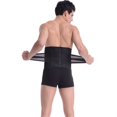 thumbnail image 2 of Breathable and warm waist belt - Black (M size), back care equipment - Breathable and adjustable lower back pain support - Double pull compression strap - Enhanced spine protection vest, 2 of 5
