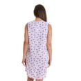 thumbnail image 3 of Dreamcrest 100% Cotton Sleeveless Nightgown for Women with Crochet Trim (Lilac, 3X), 3 of 3