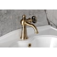 thumbnail image 4 of Kingston Brass KS3543RNX Ostro One-Handle 1-Hole Bathroom Faucet with Push Pop-Up Drain in Antique Brass, 4 of 7
