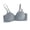 Blue, variant on Gymayou Women Wireless Push Up Bra Comfort Lift Support Bralette Wavy Edge Adjustable Strap Seamless Bras Dark Green A