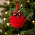 thumbnail image 3 of Leodye 1PCS Christmas Hanging Ball Pendants, Decorative Bauble Ornaments for Christmas Tree and Holiday Scene Arrangement -3.14IN, 3 of 6